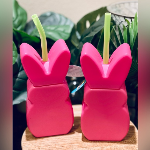 Pink Peeps Easter ZAK! Tumbler Cups with Straw Set of 2- Target - Picture 2 of 10